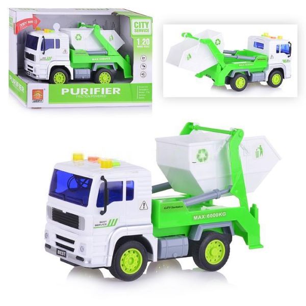 Garbage truck with Purifier container 1:20 light/sound